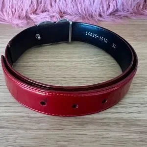 Escada | Accessories | Skinny Patent Red Patent Leather  display picture 2